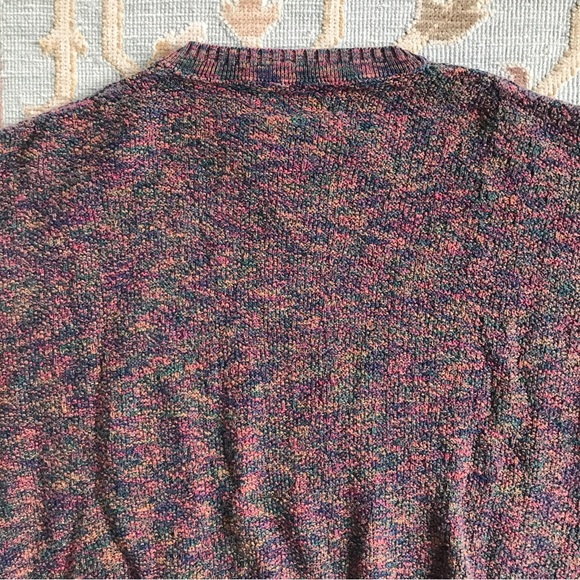SOLD: Pendleton Sweater Textured Multicolor Made In USA 100% Cotton Womens L - Picture 9 of 14